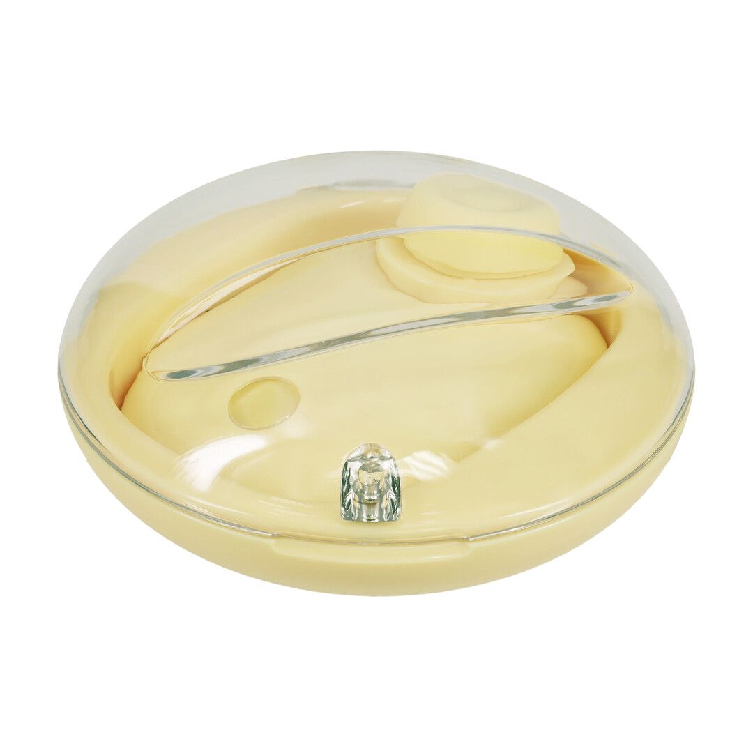 Loveline by shots Dreamsicle - Compact AirTap Vibrator met Twee Hoofdaccessoires - Geel (8714273059680)