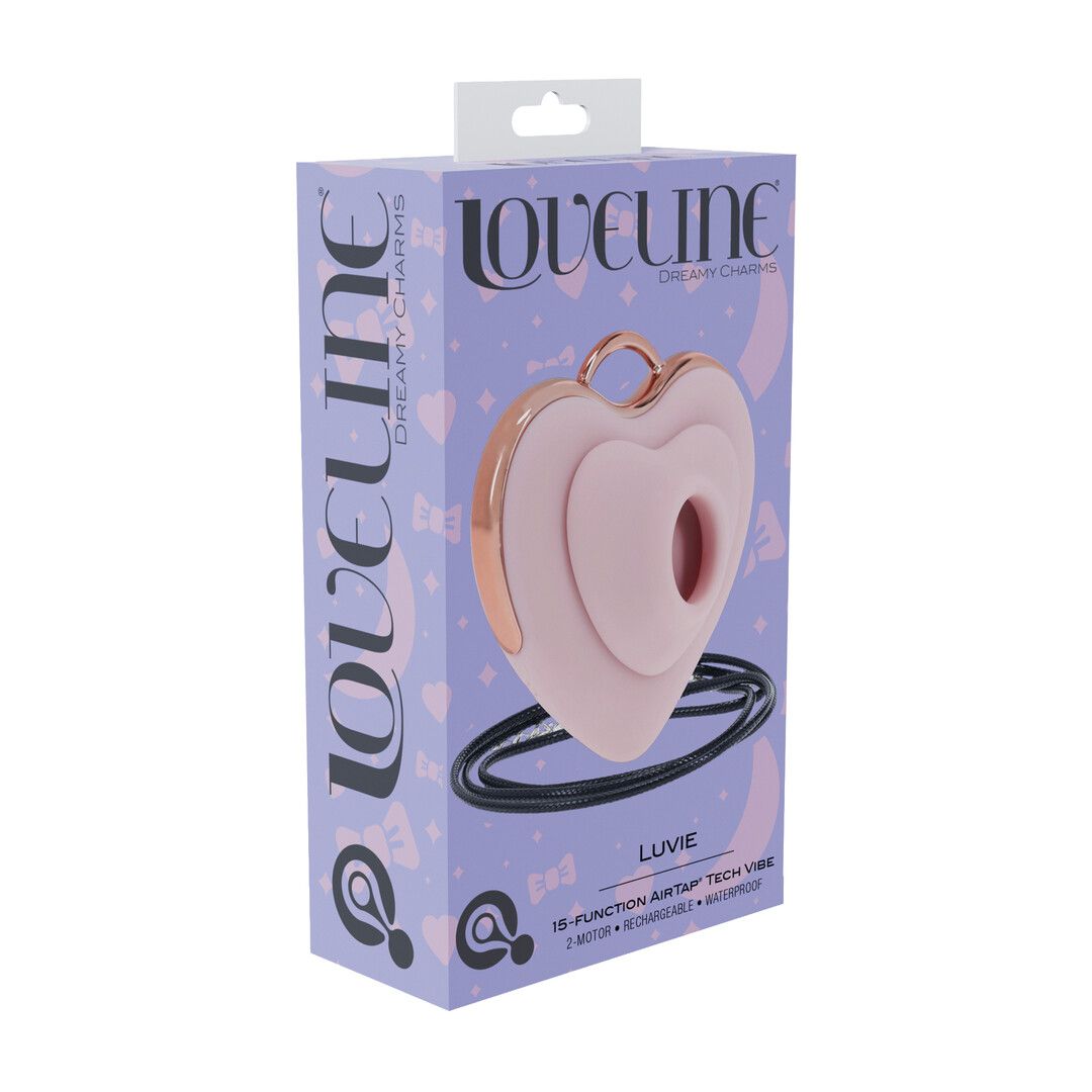 Loveline by shots Luvie - Hartvormige AirTap Vibrator - Roze (8714273059819)