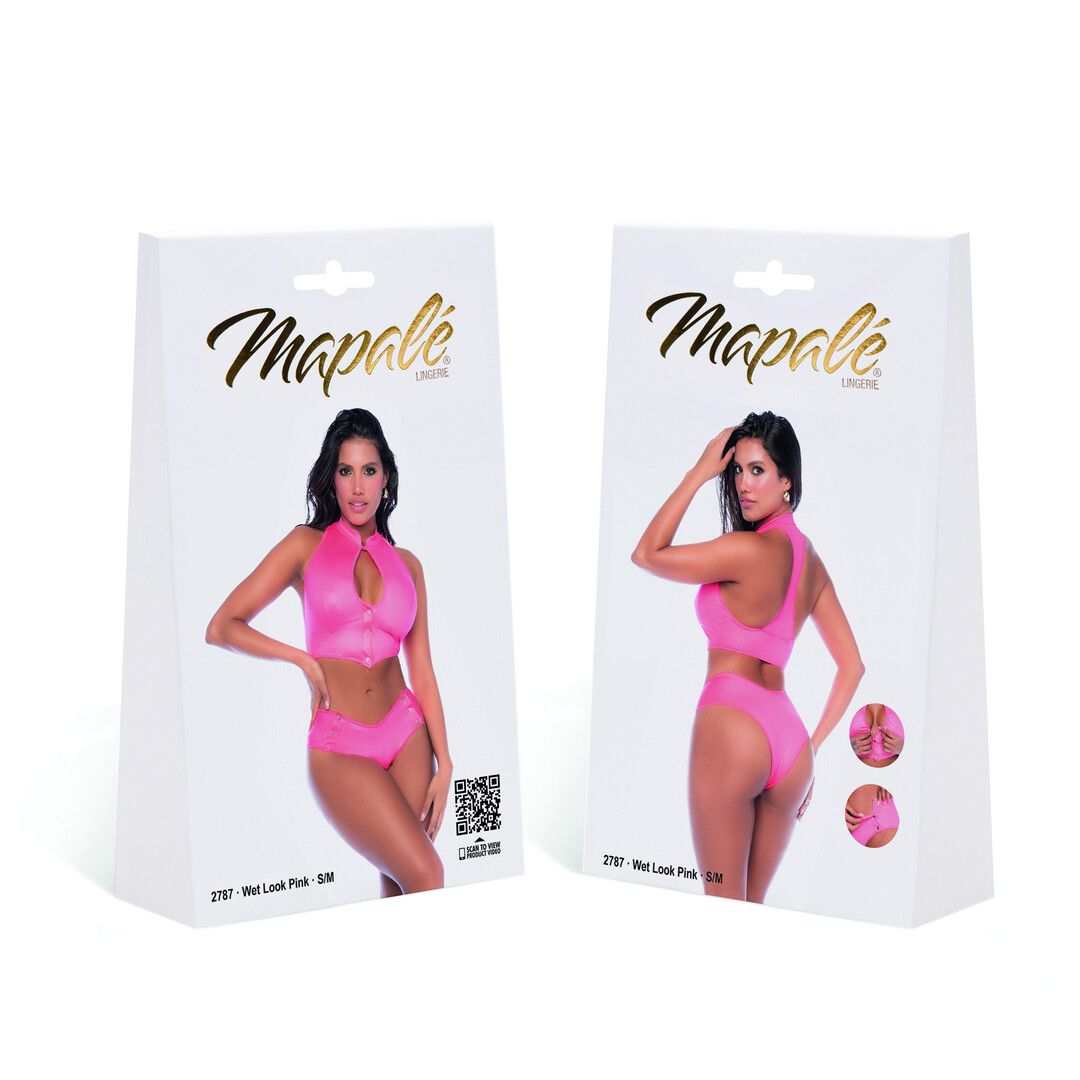 Mapalé Twee-delige set - S/M - Glanzend Roze (190602206754)