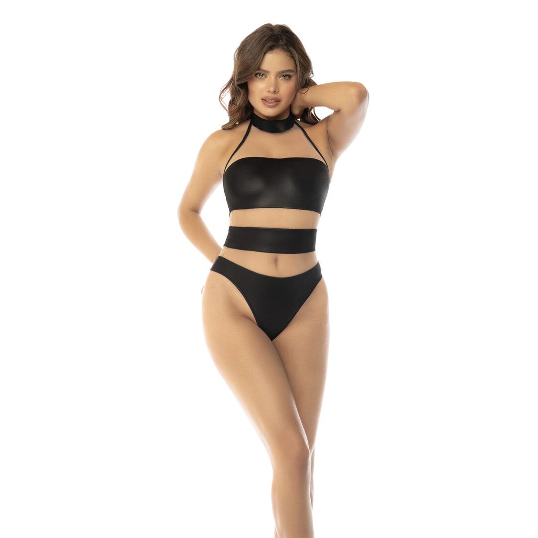 Mapalé Halter Bodysuit - XL - Nude/Zwart (190602103558)