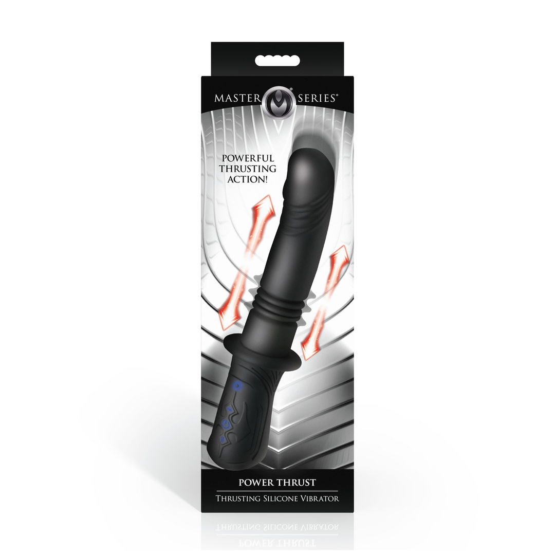 Xr brands Power Thrust - Duwende Siliconen Vibrator - Zwart (848518058423)