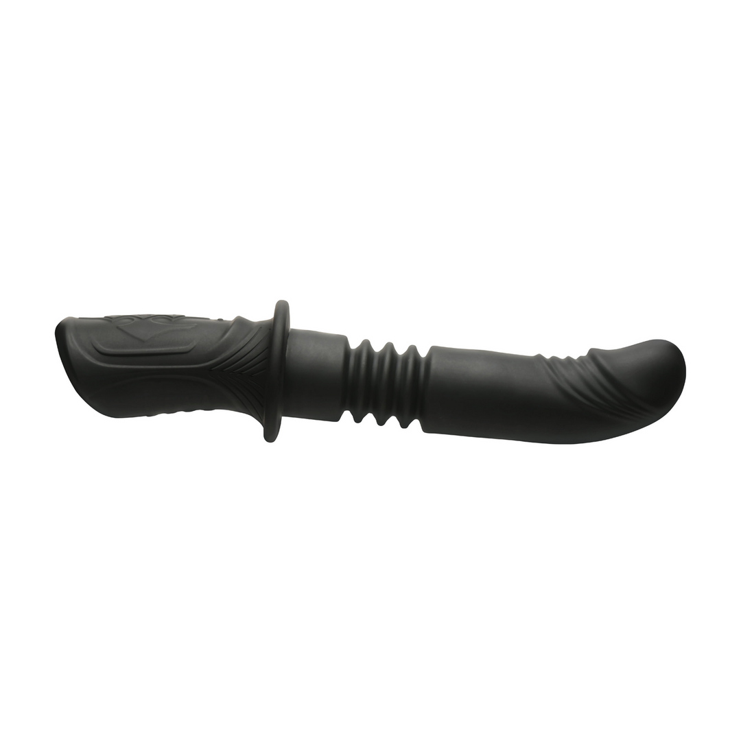 Xr brands Power Thrust - Duwende Siliconen Vibrator - Zwart (848518058423)