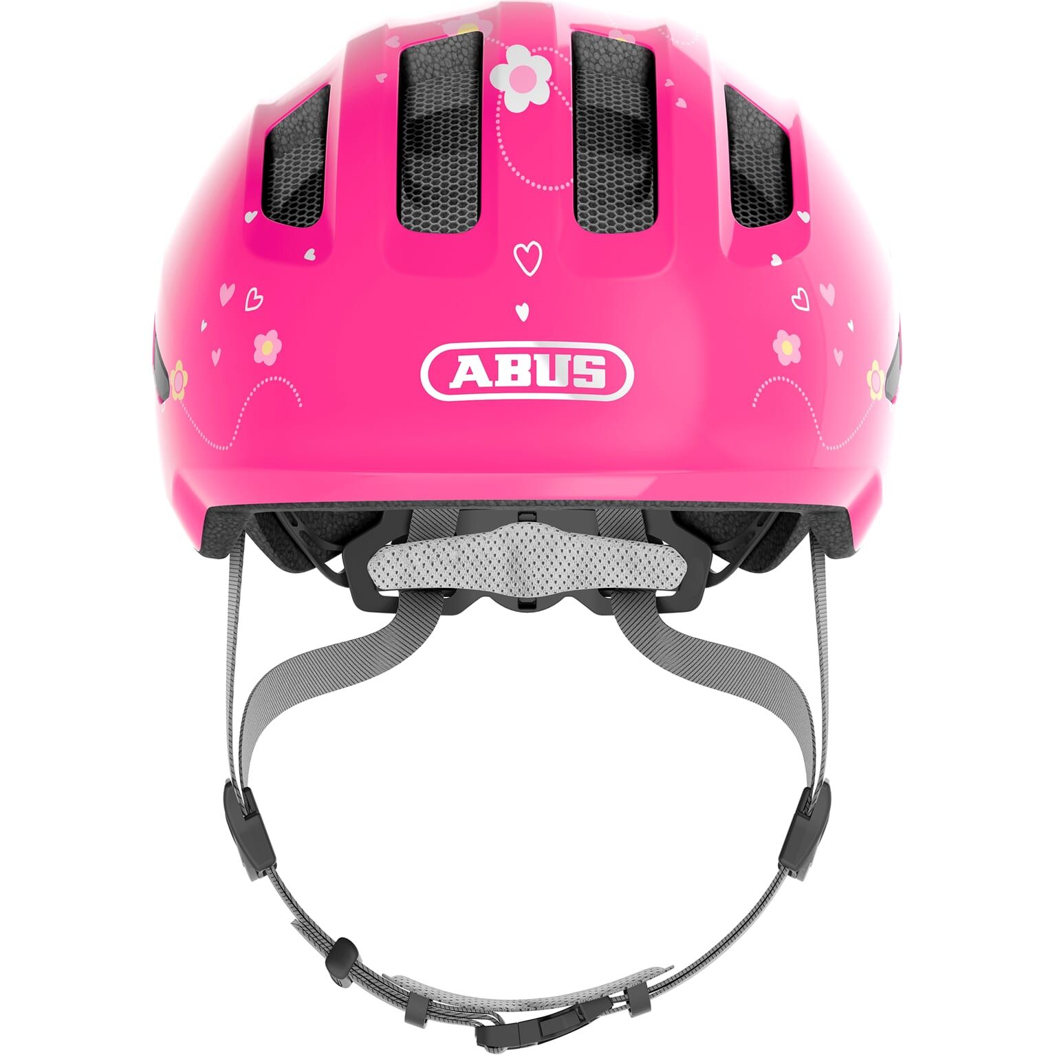 Abus helm Smiley 3.0 pink butterfly M 50-55cm (4003318672583)