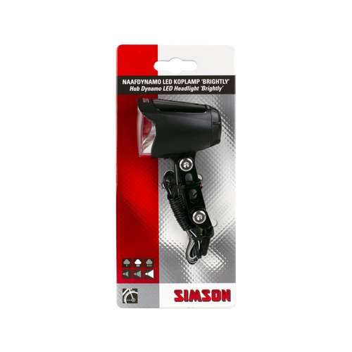 Simson koplamp Brightly auto/aan/uit dynamo 70 lux (8711646220272)