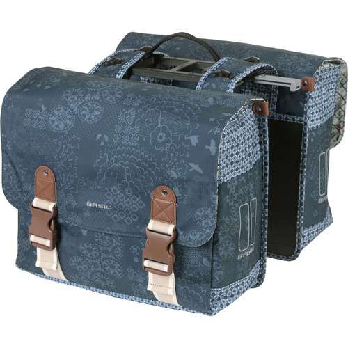 Basil fietstas dubbel Boheme indigo blauw MIK 35L (8715019184475)