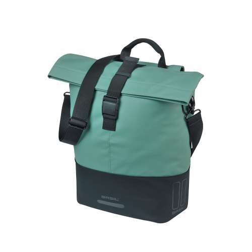 Basil shoppertas Cove MIK Hooks  zilvergroen/zwart (8715019184963)