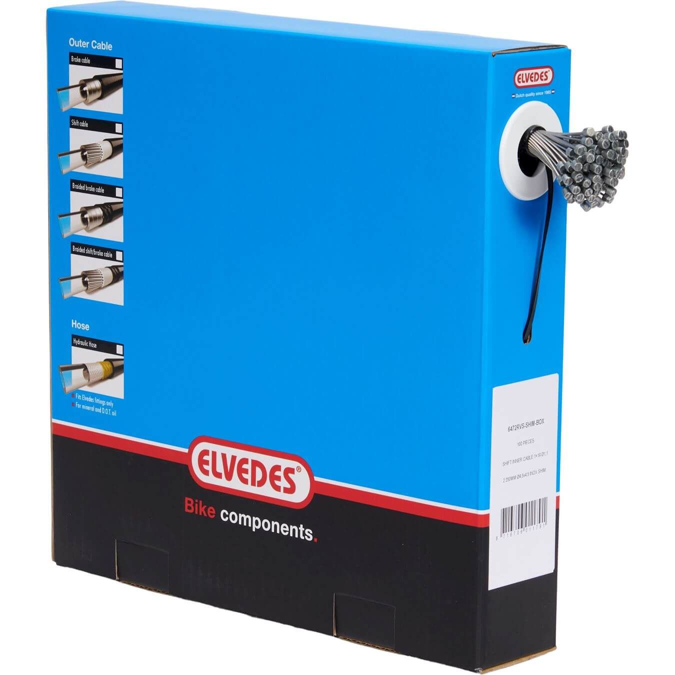 Elvedes schakel binnenkabel rvs nippel 4.5x4.5 doo (8716706011791)