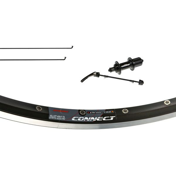Gazelle Wiel achter 28 inch Connect AFHT610BZBL QR geslepe (8717118538098)