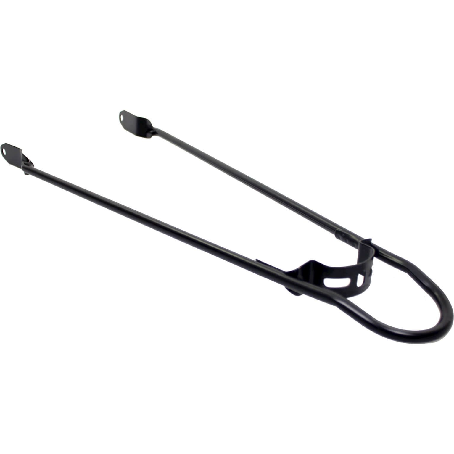 Merkloos spatb bumperstang 28 pad bev 6mm mat zw (8716637018623)