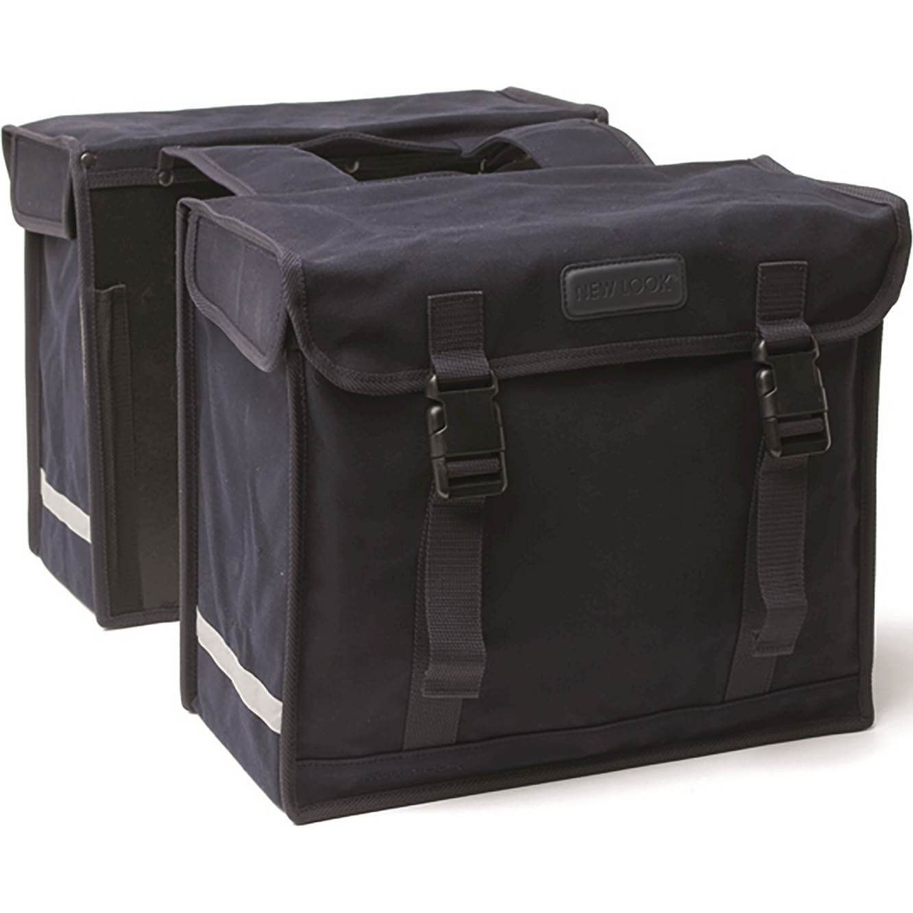 New Looxs fietstas dubbel Canvas Deluxe zwart (8714827014004)