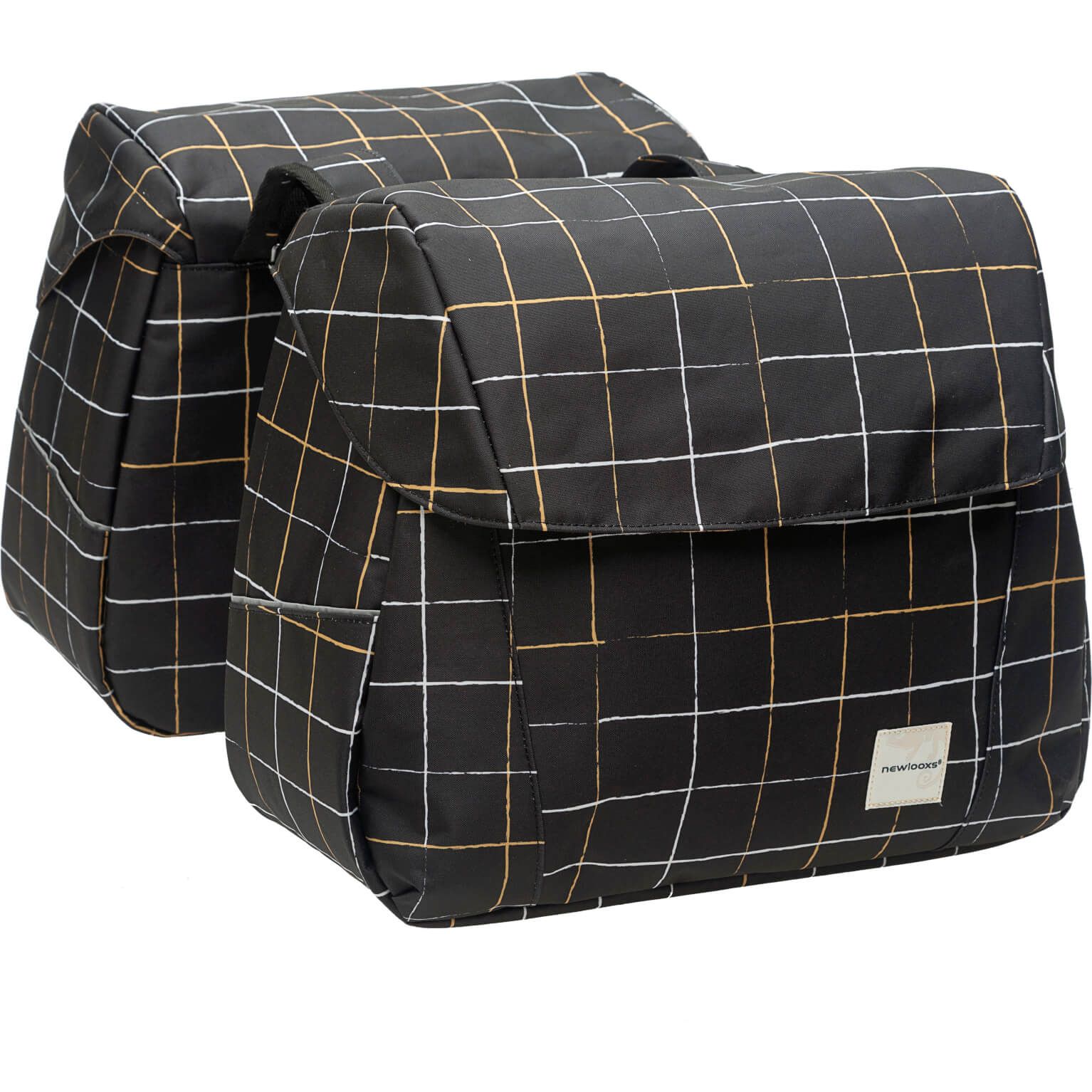 New Looxs Fietstas dubbel Joli check black (8714827982181)