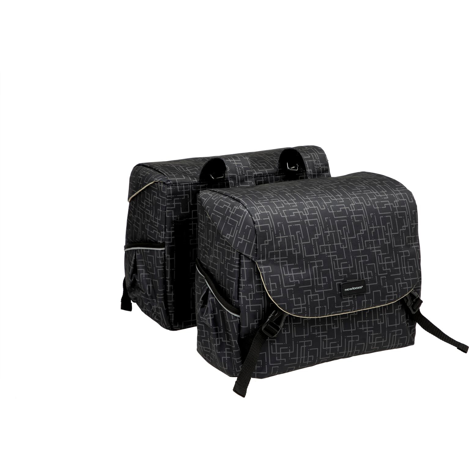 New Looxs fietstas dubbel Mondi Joy Ivy black (8714827983331)