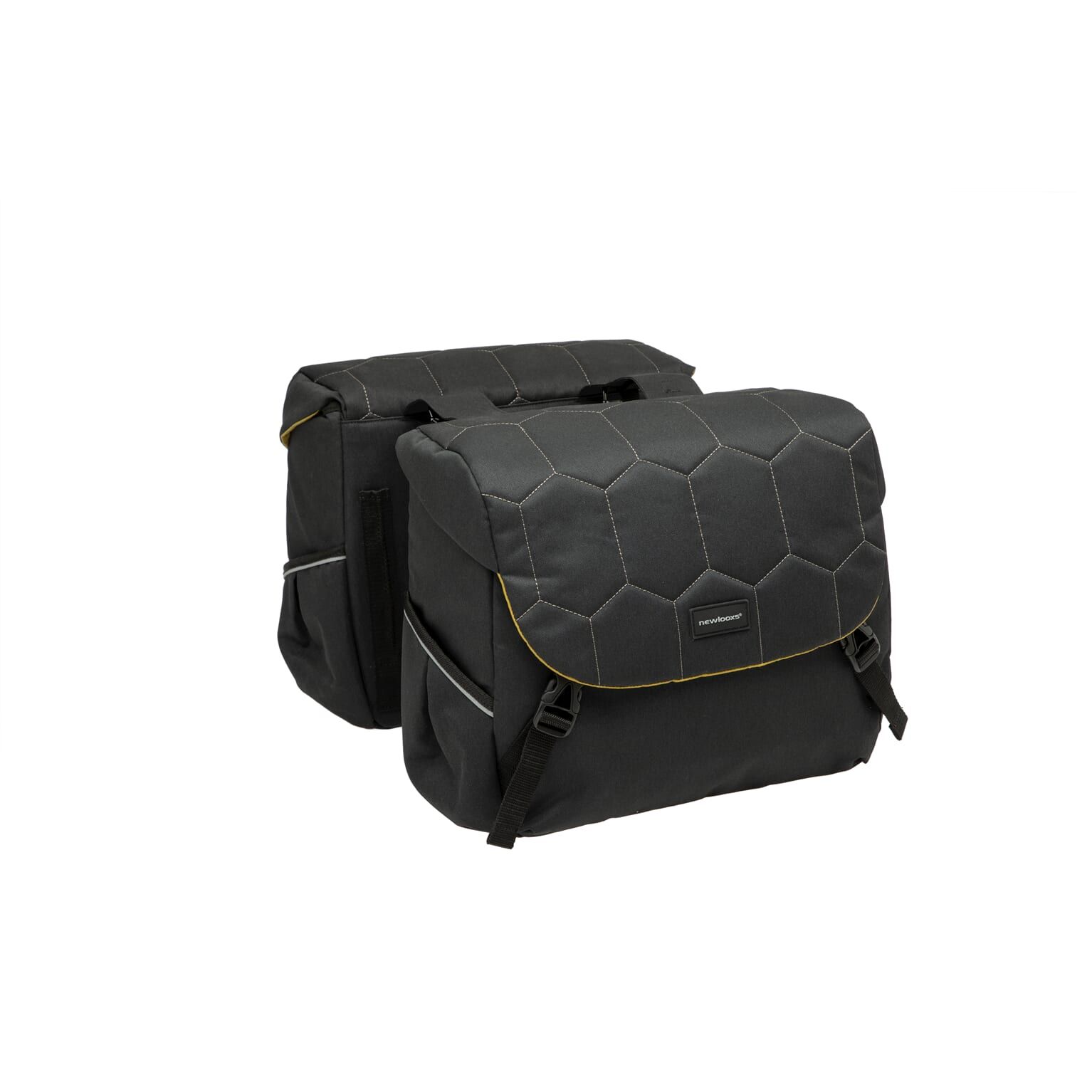 New Looxs fietstas dubbel Mondi Joy Quilted black (8714827983379)
