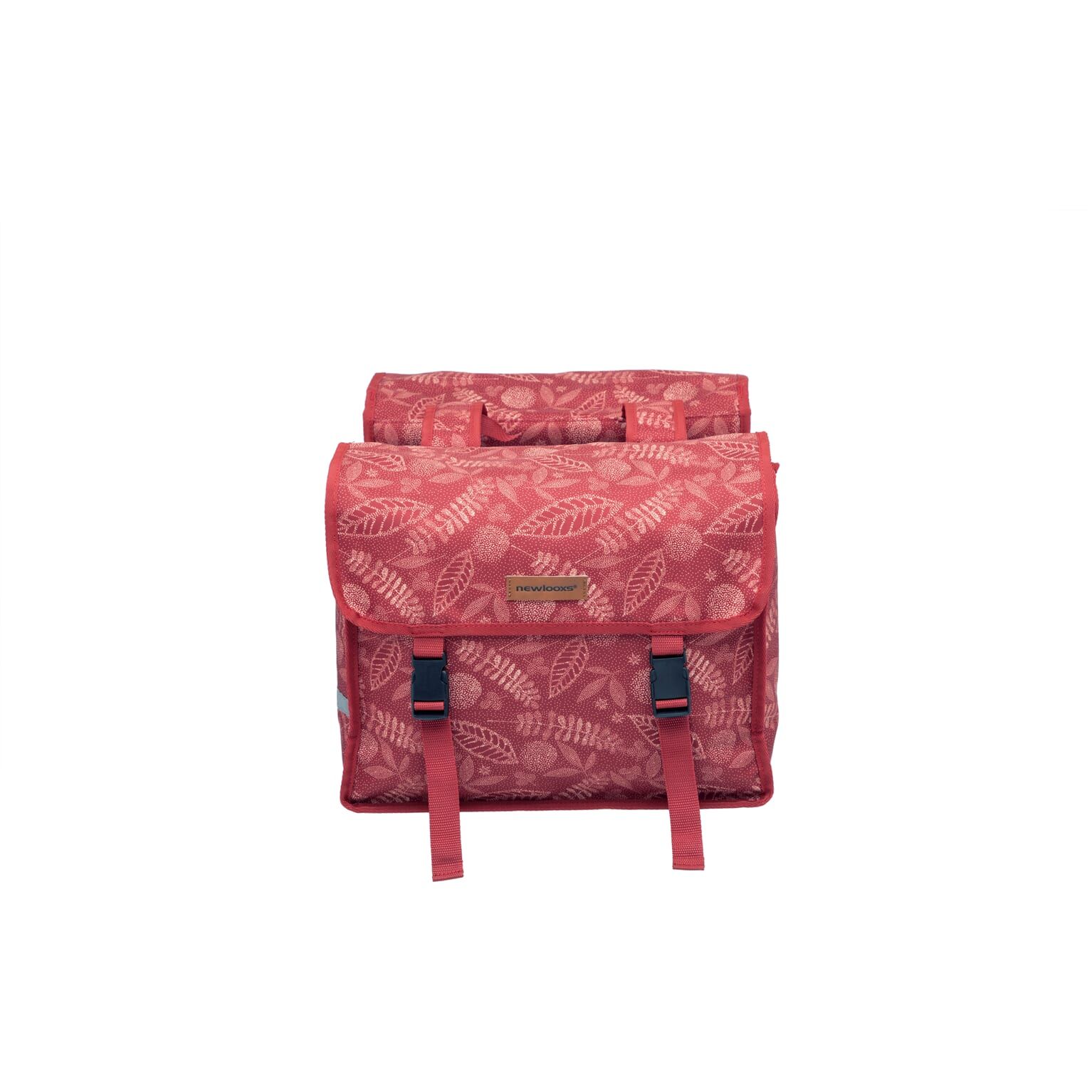New Looxs fietstas dubbel Fiori Forest red 30L (8714827983607)