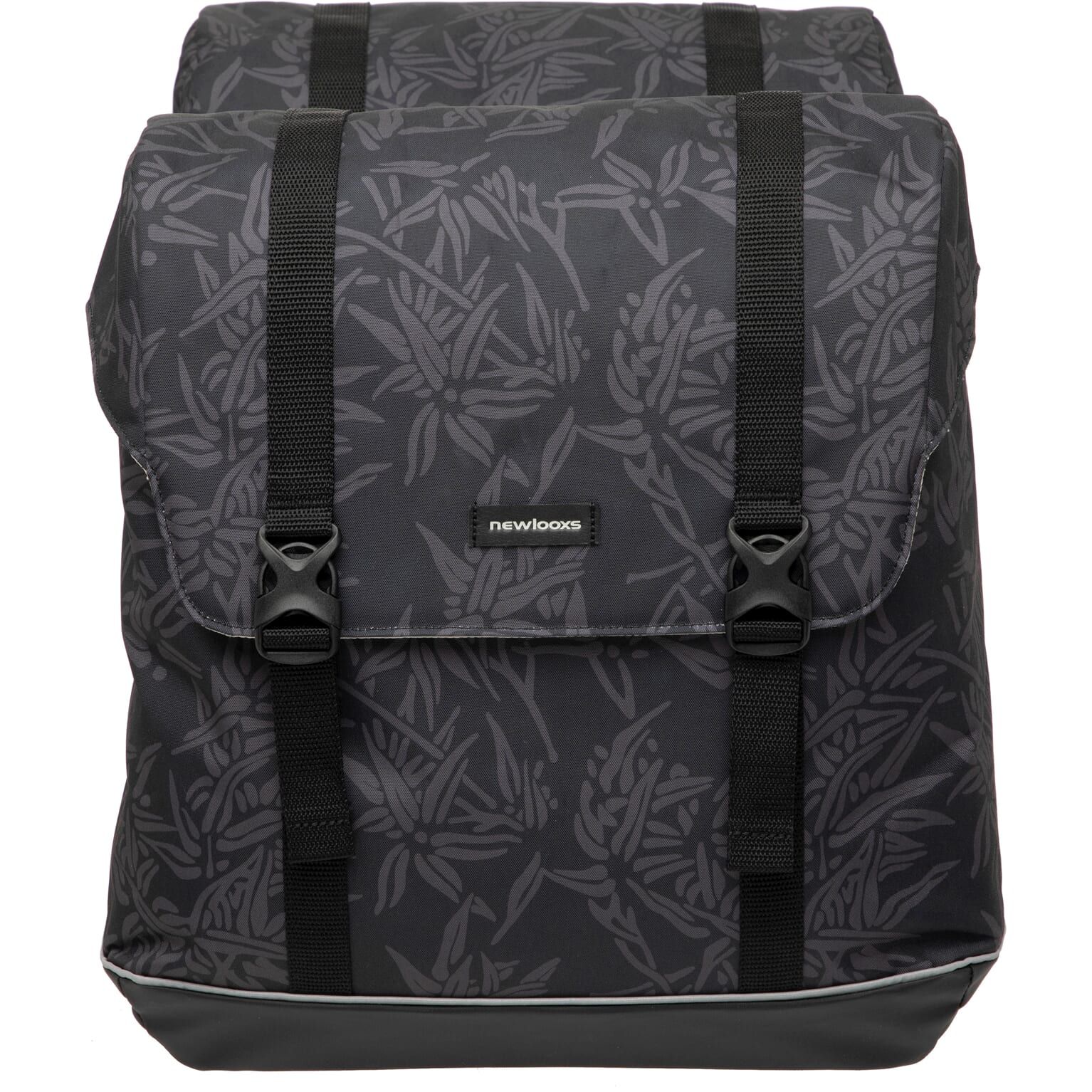 New Looxs fietstas dubbel Alba bamboo black 42L (8714827983959)