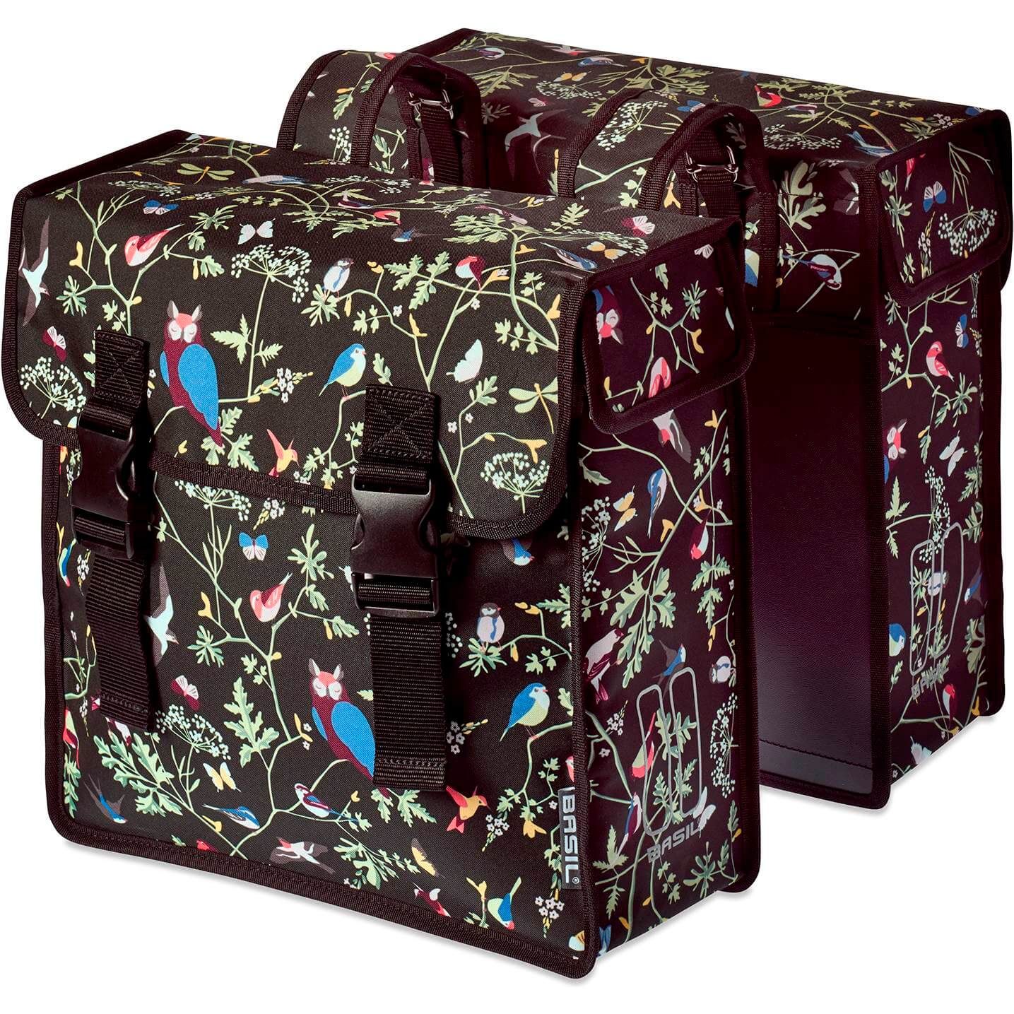 Basil fietstas dubbel Wanderlust zwart 35L (8715019176425)