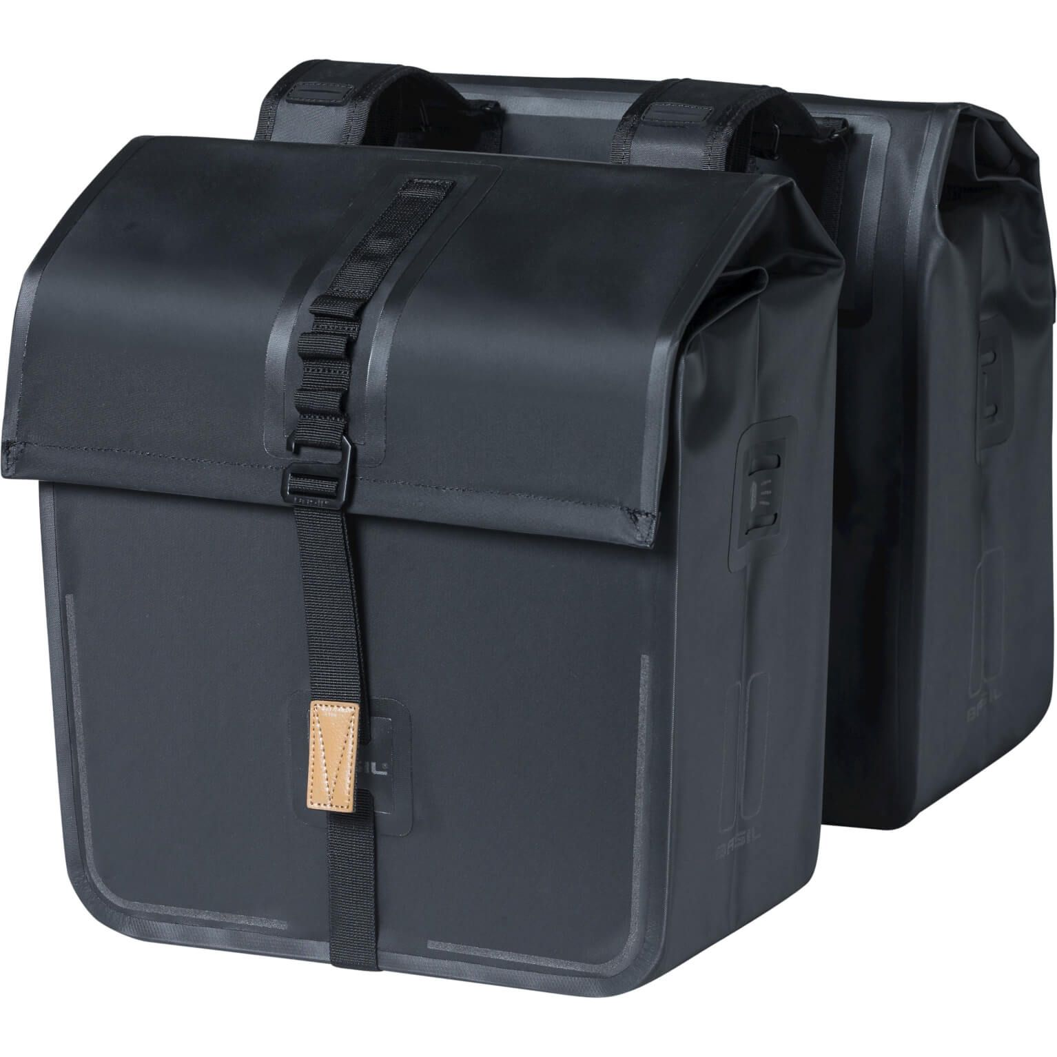 Basil fietstas dubbel Urban dry black (8715019176593)
