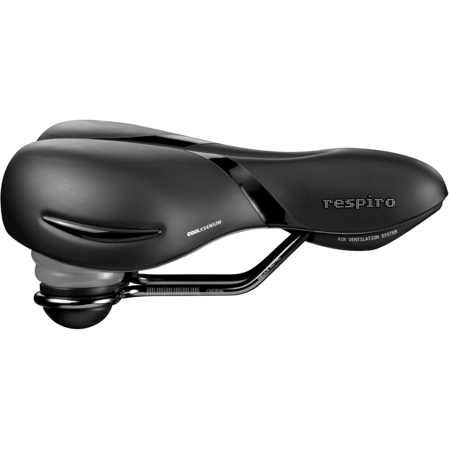 Selle Royal zadel Respiro Relaxed 5132 zwart (8021890575104)