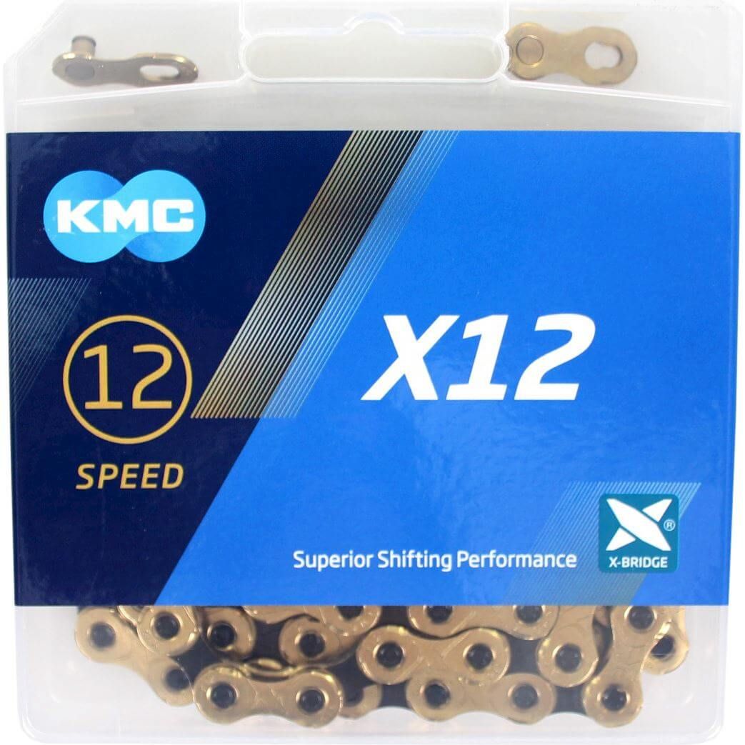KMC ketting X12 gold/black 126s (4715575890180)
