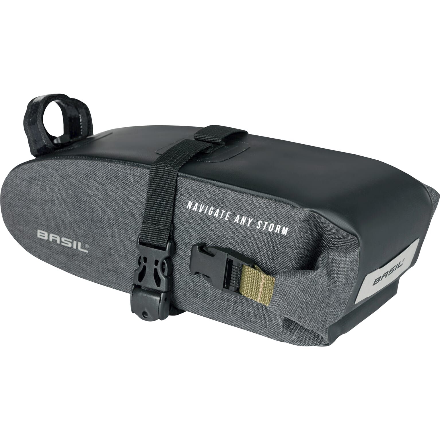 Basil zadeltas Navigator Storm M zwart 1,5L (8715019182808)