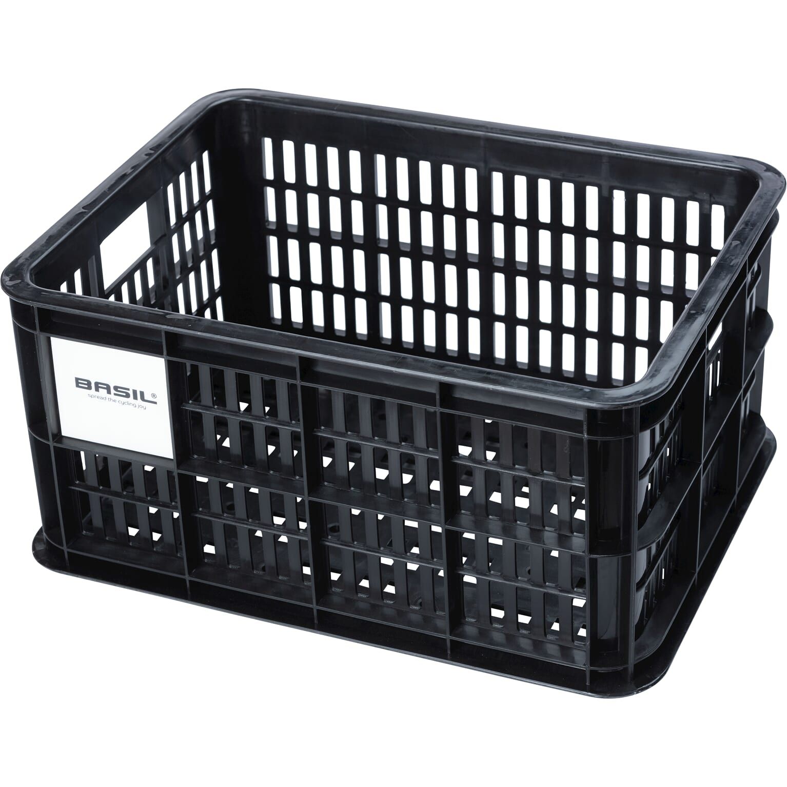 Basil fietskrat S black 17.5L recycled (8715019211102)