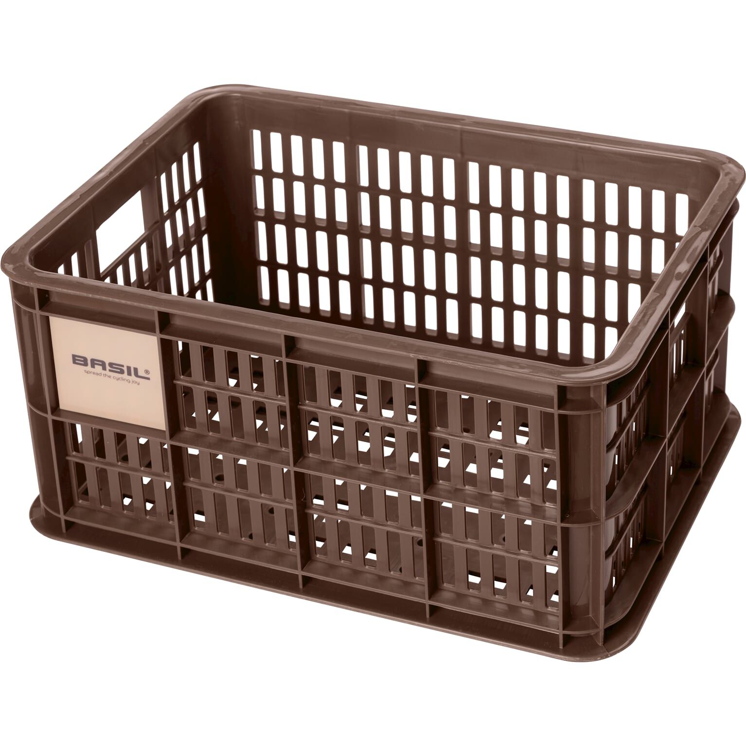 Basil fietskrat S brown 17.5L recycled (8715019211157)