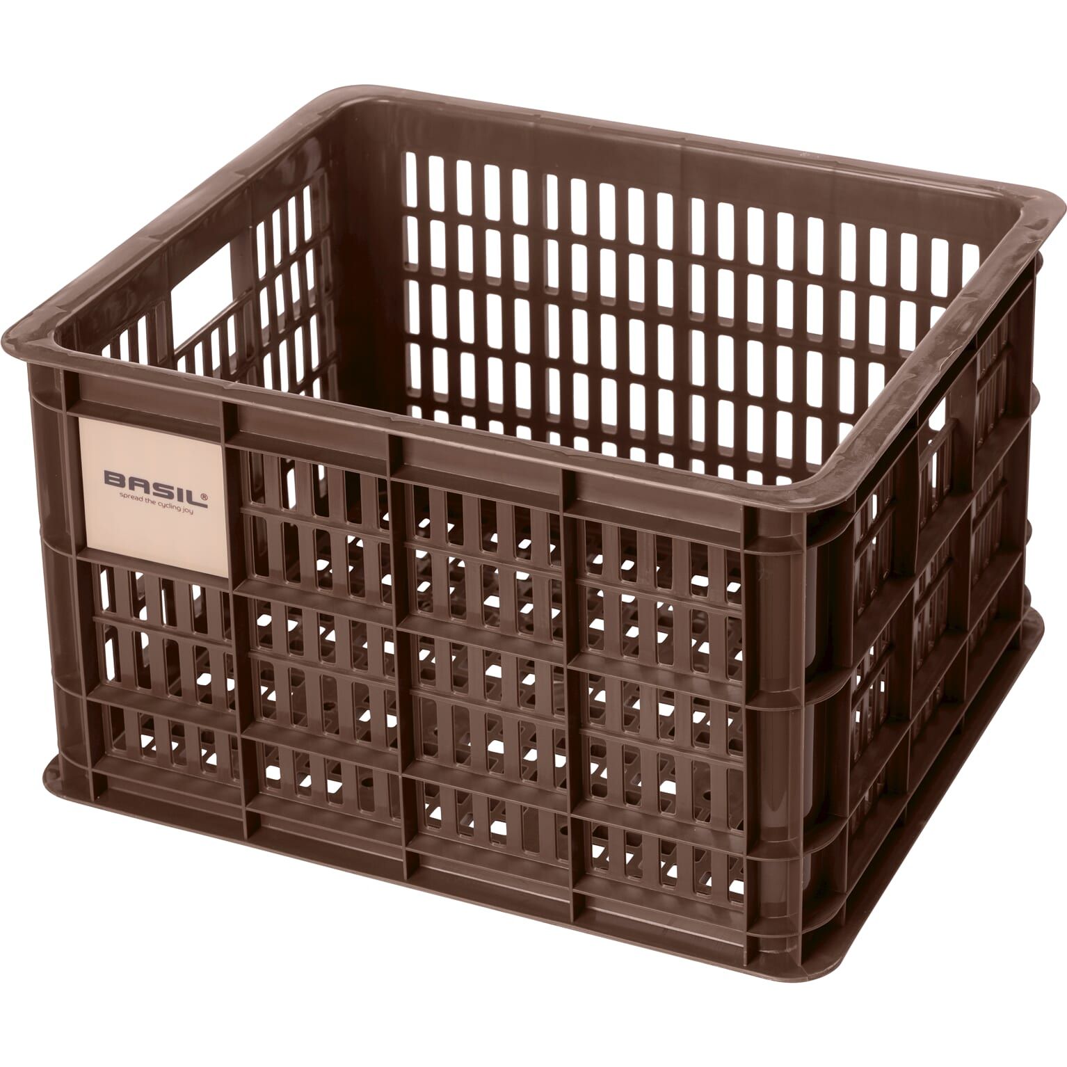 Basil fietskrat M brown 29.5L recycled (8715019211393)