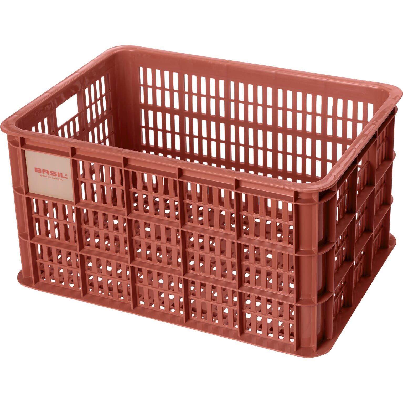 Basil fietskrat L terra red 40L recycled (8715019211614)