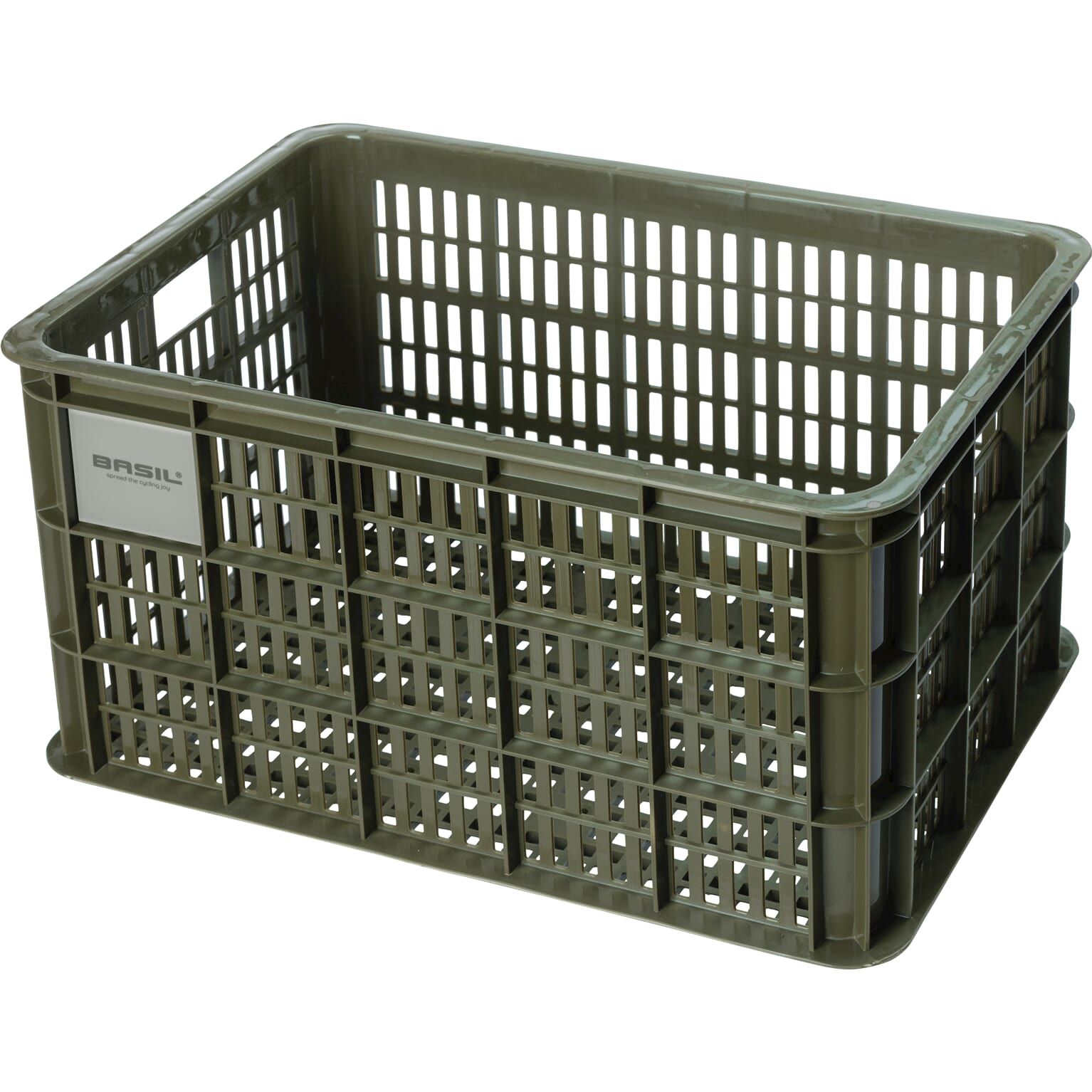 Basil fietskrat L moss green 40L recycled (8715019211607)