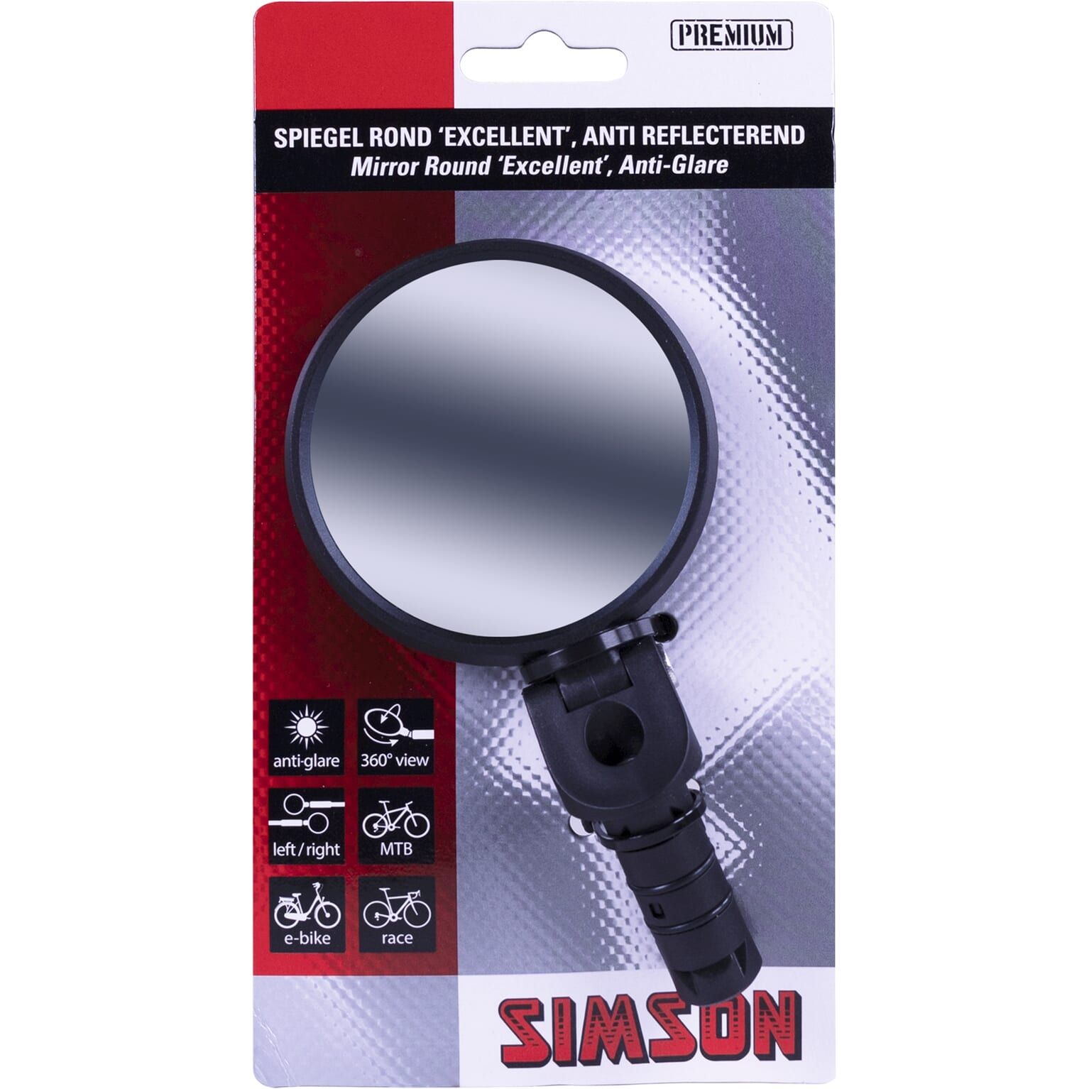Simson spiegel rond Excellent anti reflecterend (8711646218224)