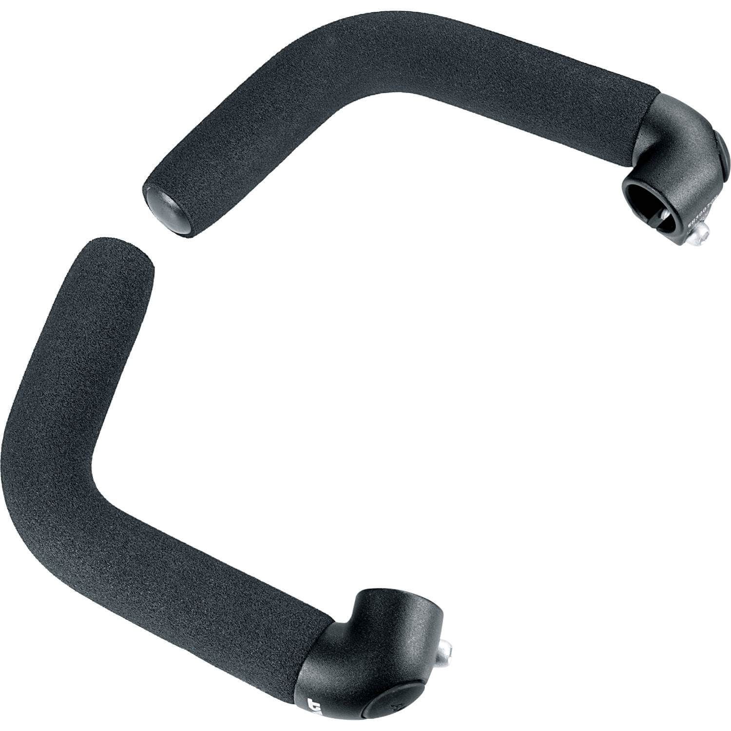 Ergotec bar ends Touring AL6061 zw zand (4016538026623)