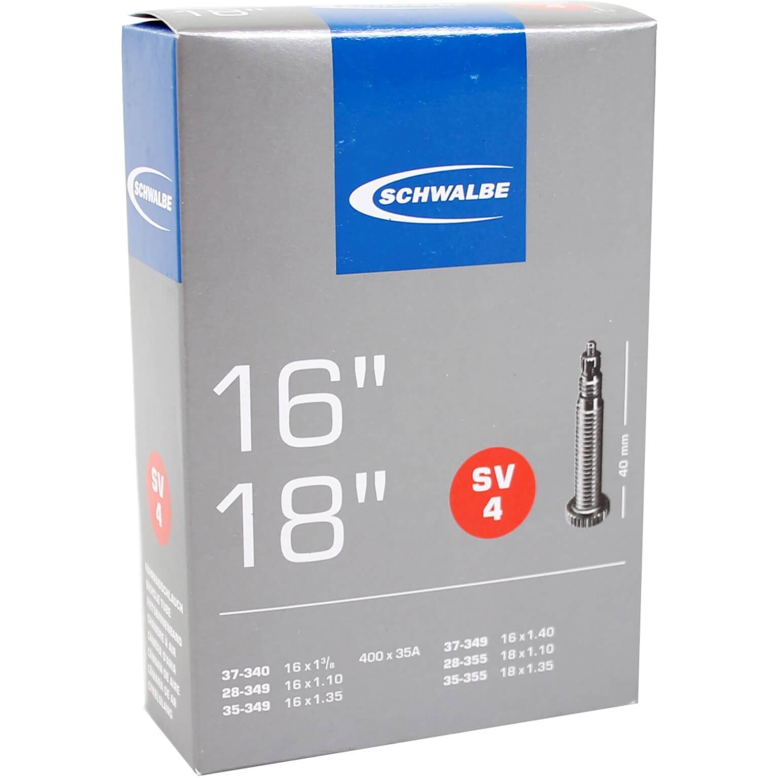 Schwalbe bnb 18x1 3/8 fv (SV4) (4026495100045)