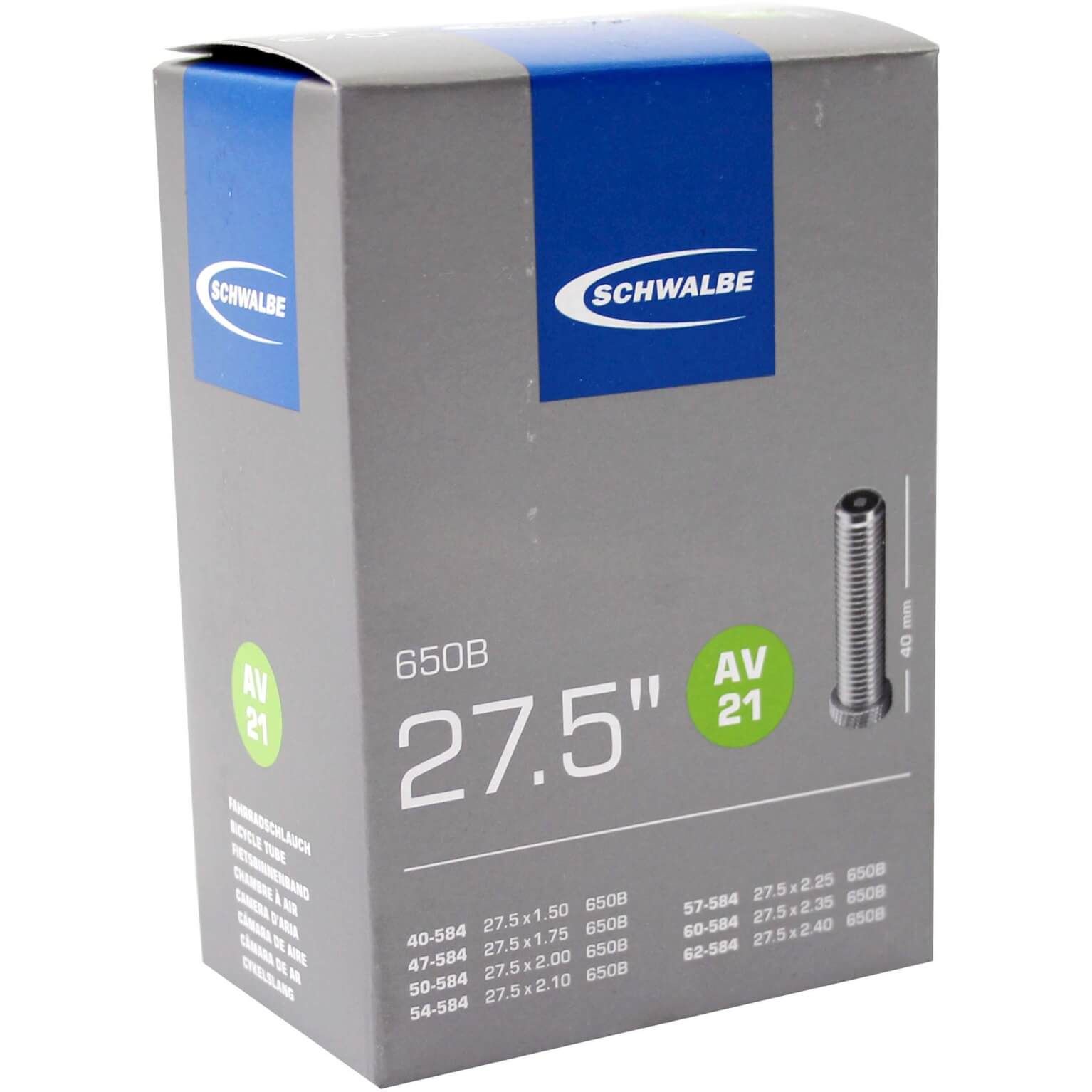 Schwalbe bnb AV21 27.5 x 1.50 - 2.40 av 40mm (4026495748254)