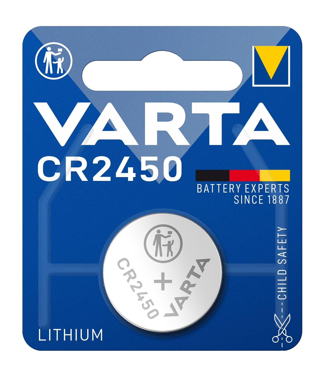 Varta batterij CR2450 Lithium 3V (4008496270972)