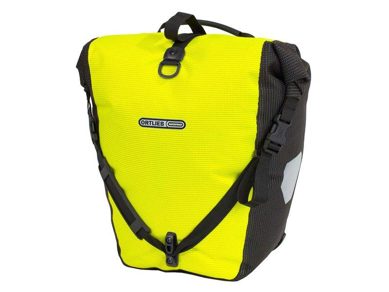 Ortlieb Tas backroller hivis single f5504 geel fluo/zwart (4013051043502)