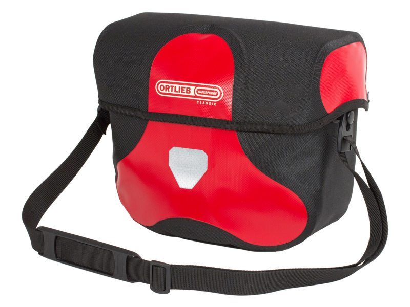 Ortlieb Stuurtas ultimate six classic f3121 rood-zwart 7l (4013051049429)