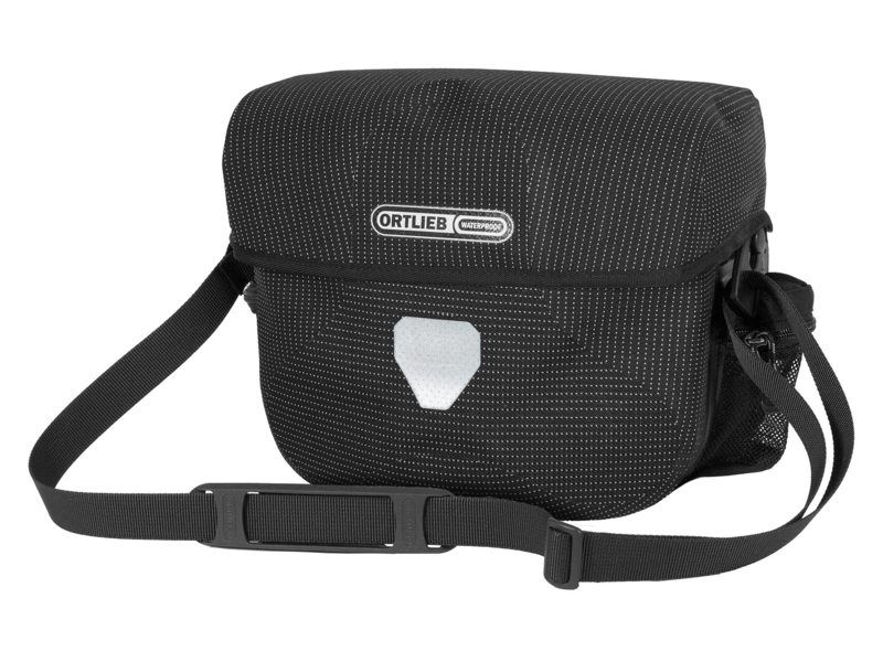 Ortlieb Stuurtas ultimate six hivis f3461 zwart reflective (4013051049481)