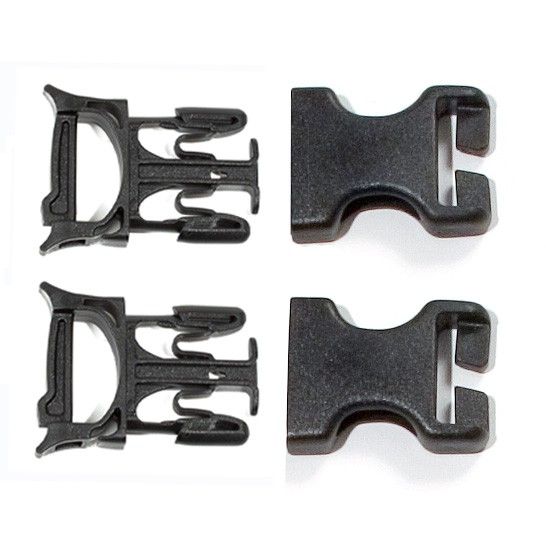 Ortlieb Repair Buckle Stealth 25 Mm 2 Pieces black (4013051006125)