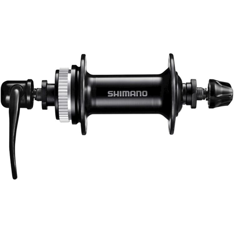 Shimano voornaaf HB-QC300 100/36 center lock zwart (4043598465321)