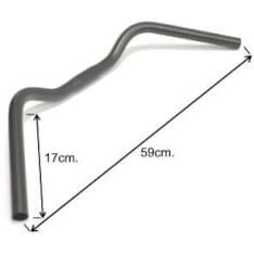 Ergotec stuurb Trekking 25.4 staal zw (4016538079582)
