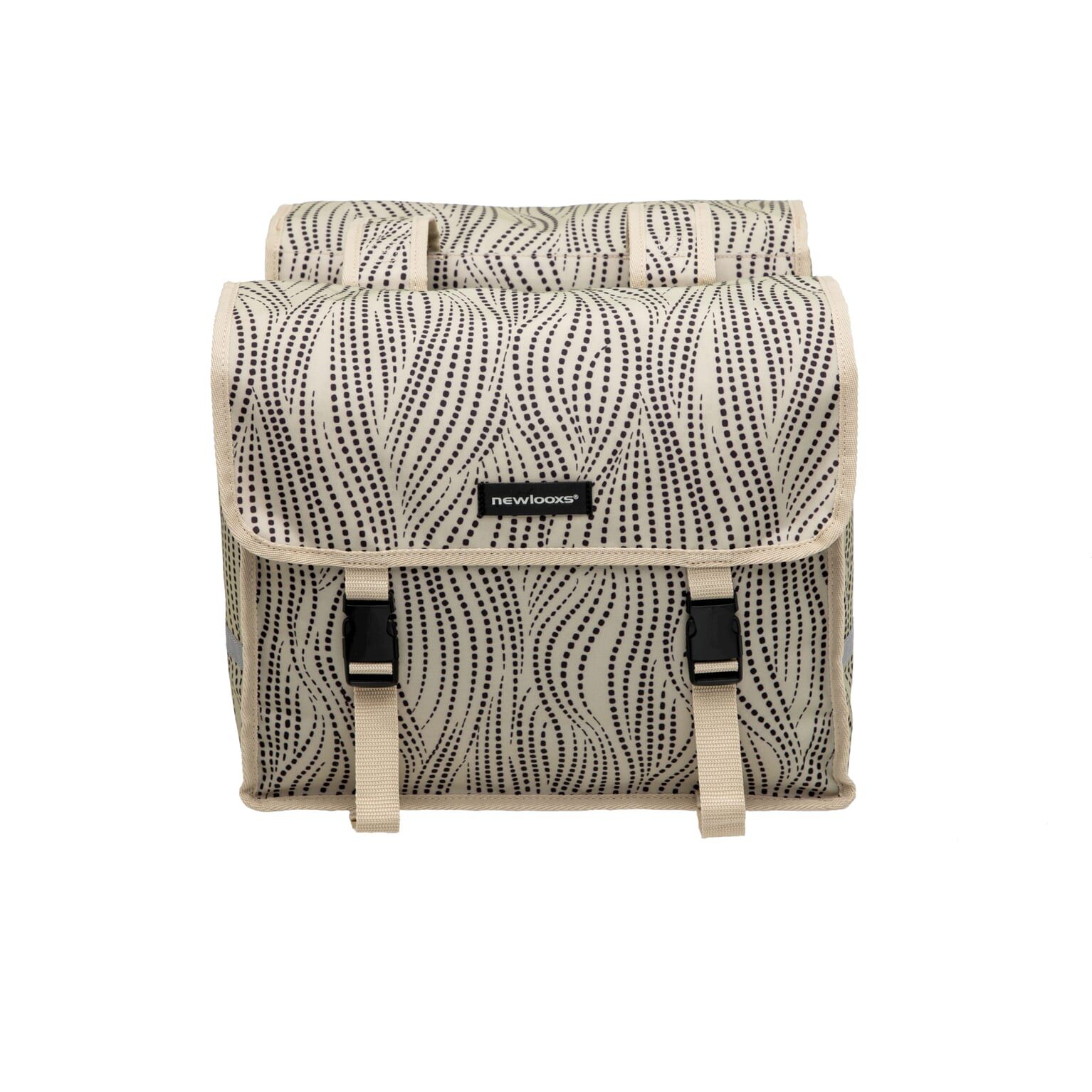 New Looxs fietstas dubbel Fiori Alma sand 30L (8714827984970)