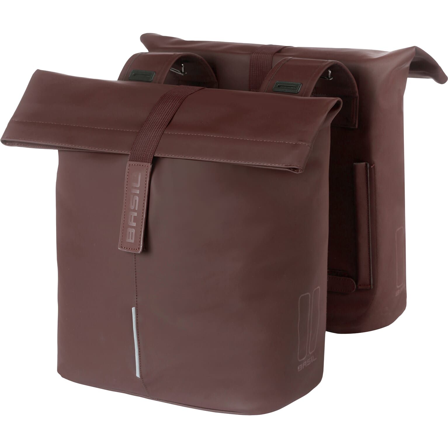 Basil fietstas dubbel City roasted brown 28-32L (8715019183737)