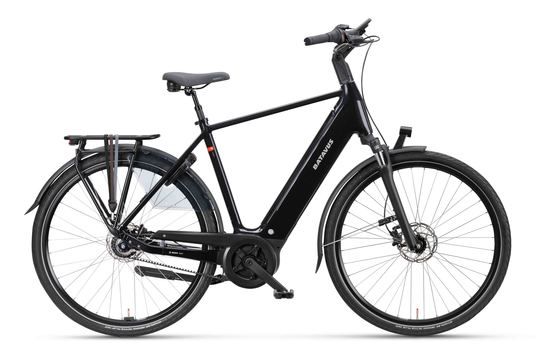 BATAVUS Finez E-Go Power Exclusiv Heren Zwart Glans 57cm 2024 (8713568497176)